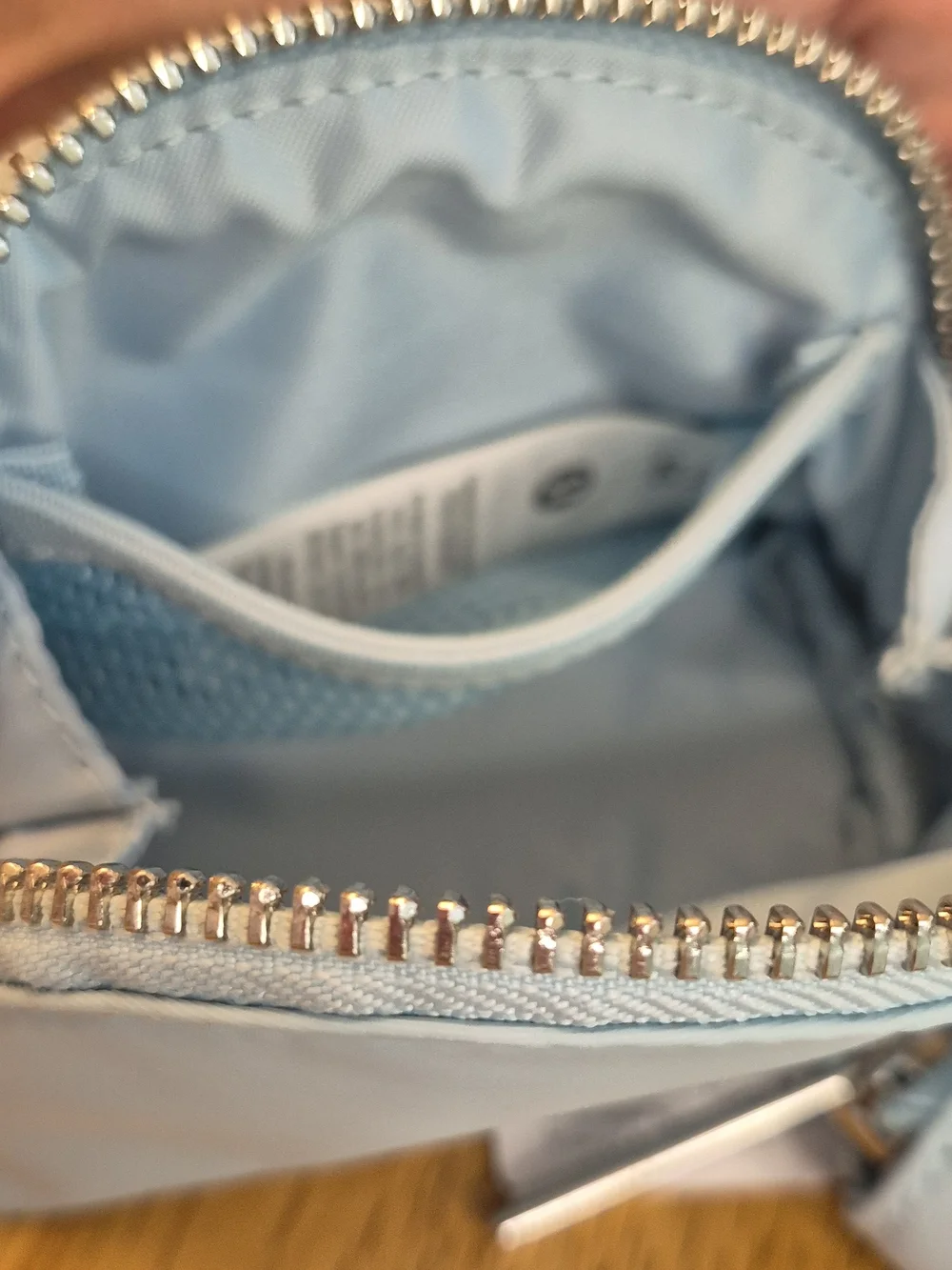 Lululemon SET Foam Cloud Blue Wristlet Wallet Socks Headband & Reusable Gift Bag